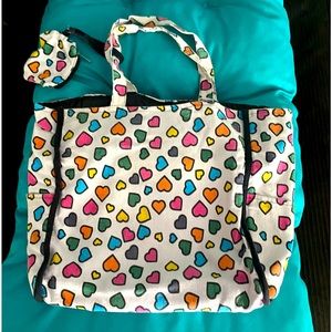 Beach Bag with Hearts